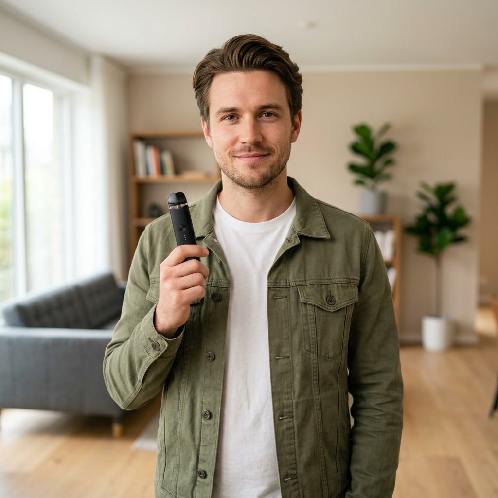 men with premium vape product
