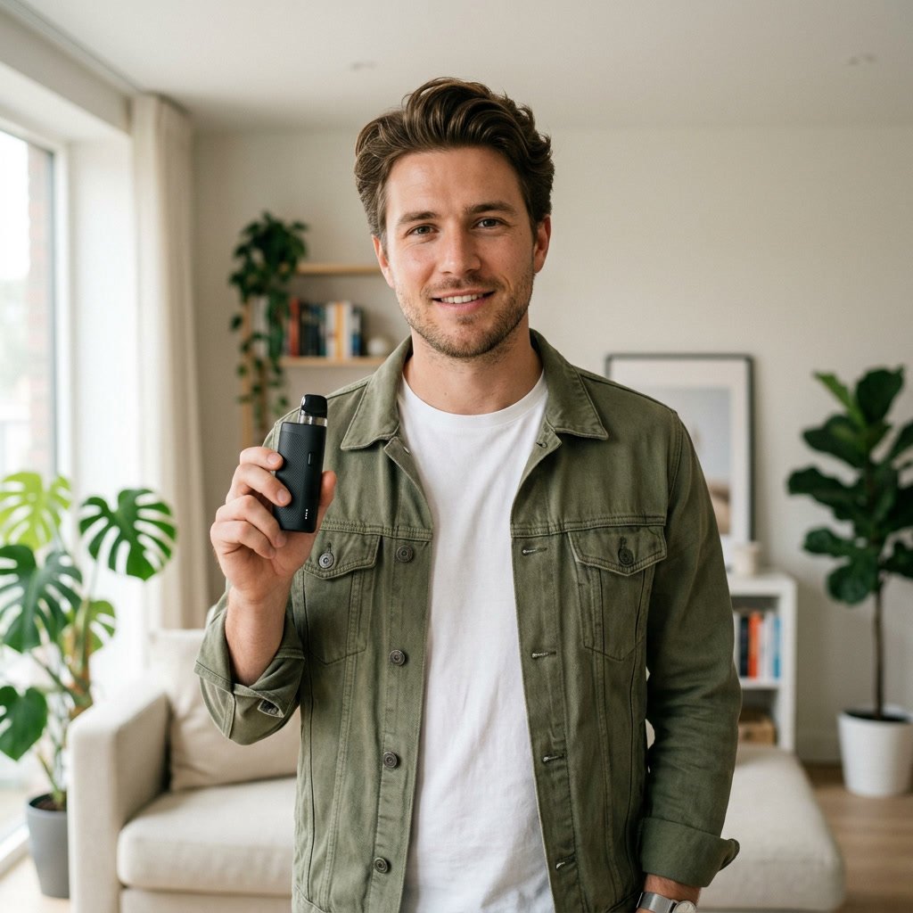showing premium vape product